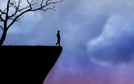 silhouette-cliff-man-tree